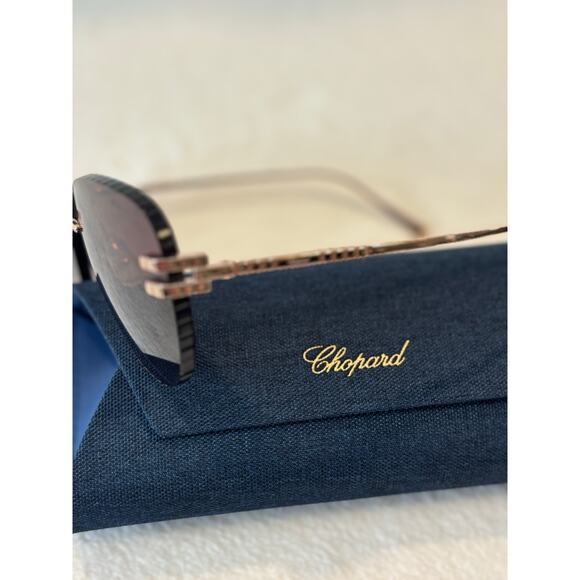 Chopard SCHL55M Brown Pink Gradient Pilot Sunglasses - Picture 5 of 8